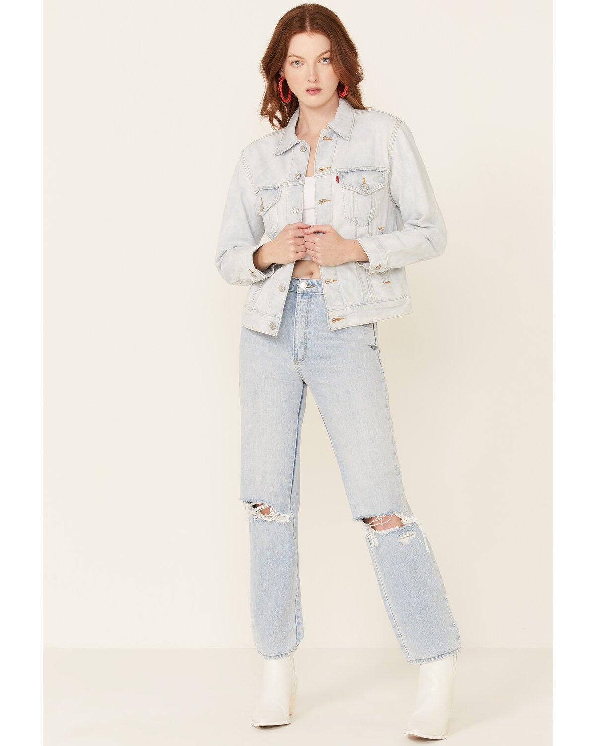 Levi's Women's Light Wash Floral 