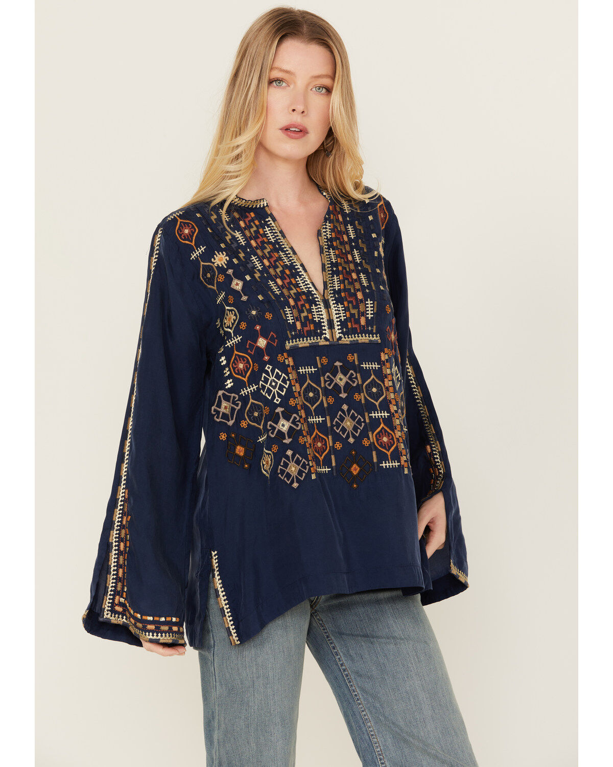 Image #2 - Johnny Was Women's Embroidered Long Sleeve Shirt, , hi-res