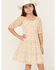 Image #1 - Trixxi Girls' Daisy Print Ruffle Dress, Yellow, hi-res