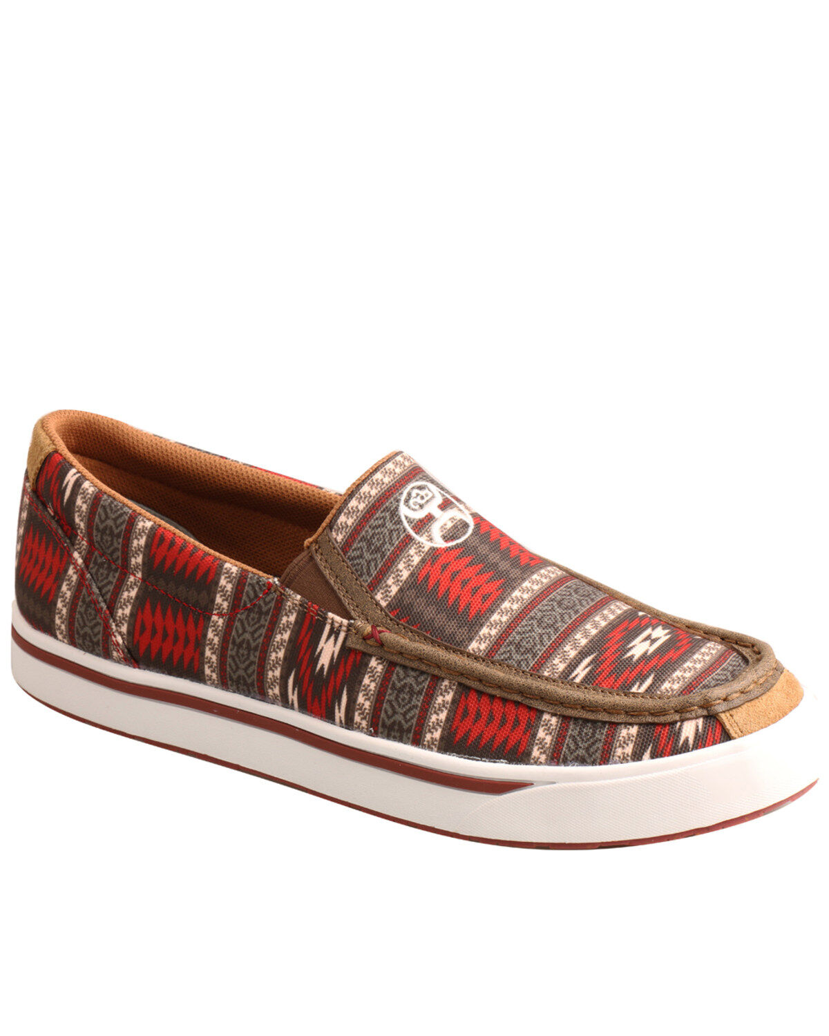Image #1 - Twisted X Men's Southwestern Slip-On Lopers, Multi, hi-res