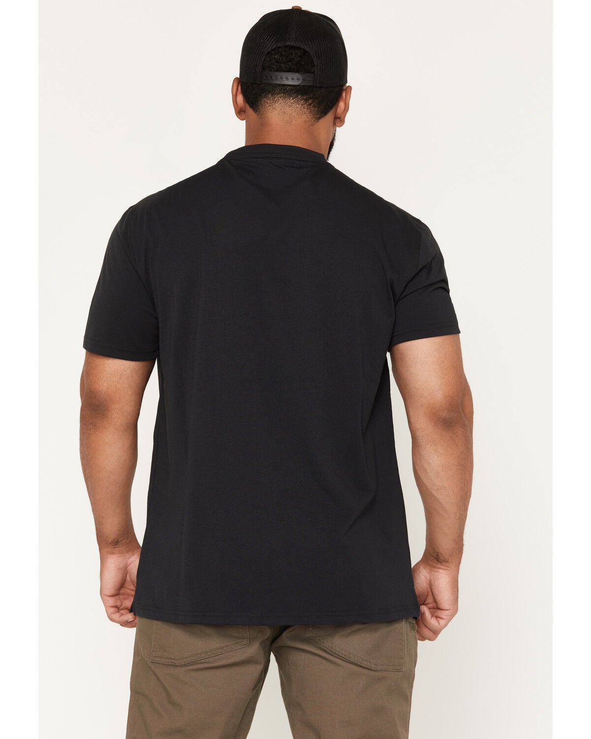 Image #4 - Brunt Workwear Men's The Martin Short Sleeve Pocket T-Shirt, Black, hi-res