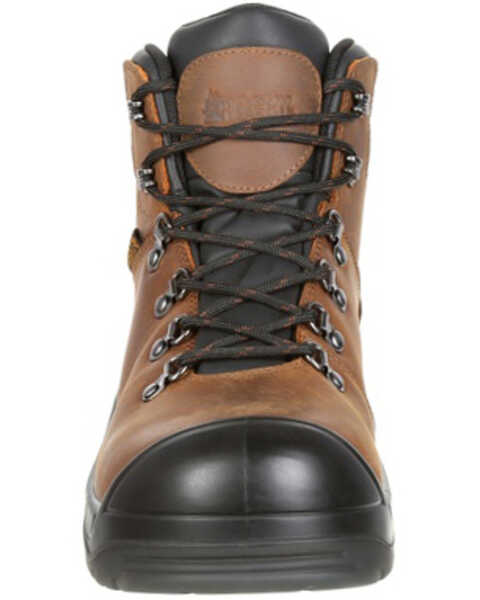 Image #5 - Rocky Men's Worksmart Internal Met Guard Work Boots - Composite Toe, Brown, hi-res