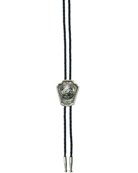 And West Men's Buffalo Nickle Bolo Tie, Gold, hi-res