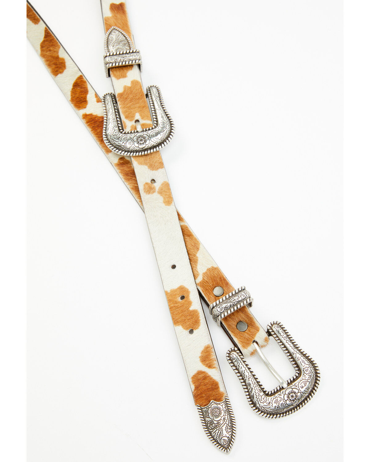 Image #4 - Idyllwind Women's Double Down Western Brown Cow Belt, Brown, hi-res