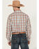 Image #4 - Cinch Men's Plaid Print Long Sleeve Button-Down Western Shirt, Cream, hi-res