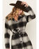 Image #2 - Outback Trading Co Women's Brooklyn Plaid Print Button-Down Coat, Grey, hi-res