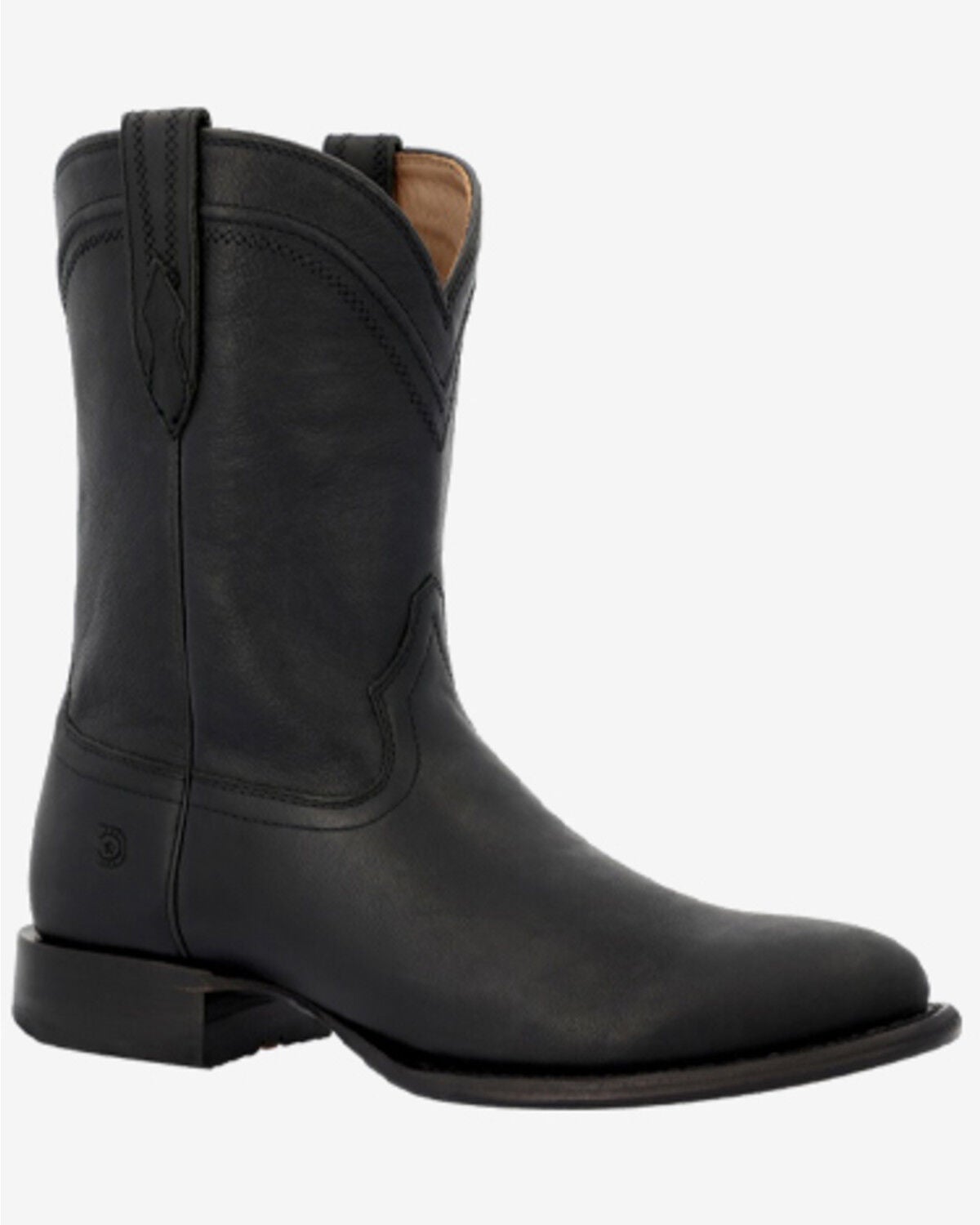 Durango Men's Santa Fe&trade; Roper Western Boots - Round Toe, Black, hi-res