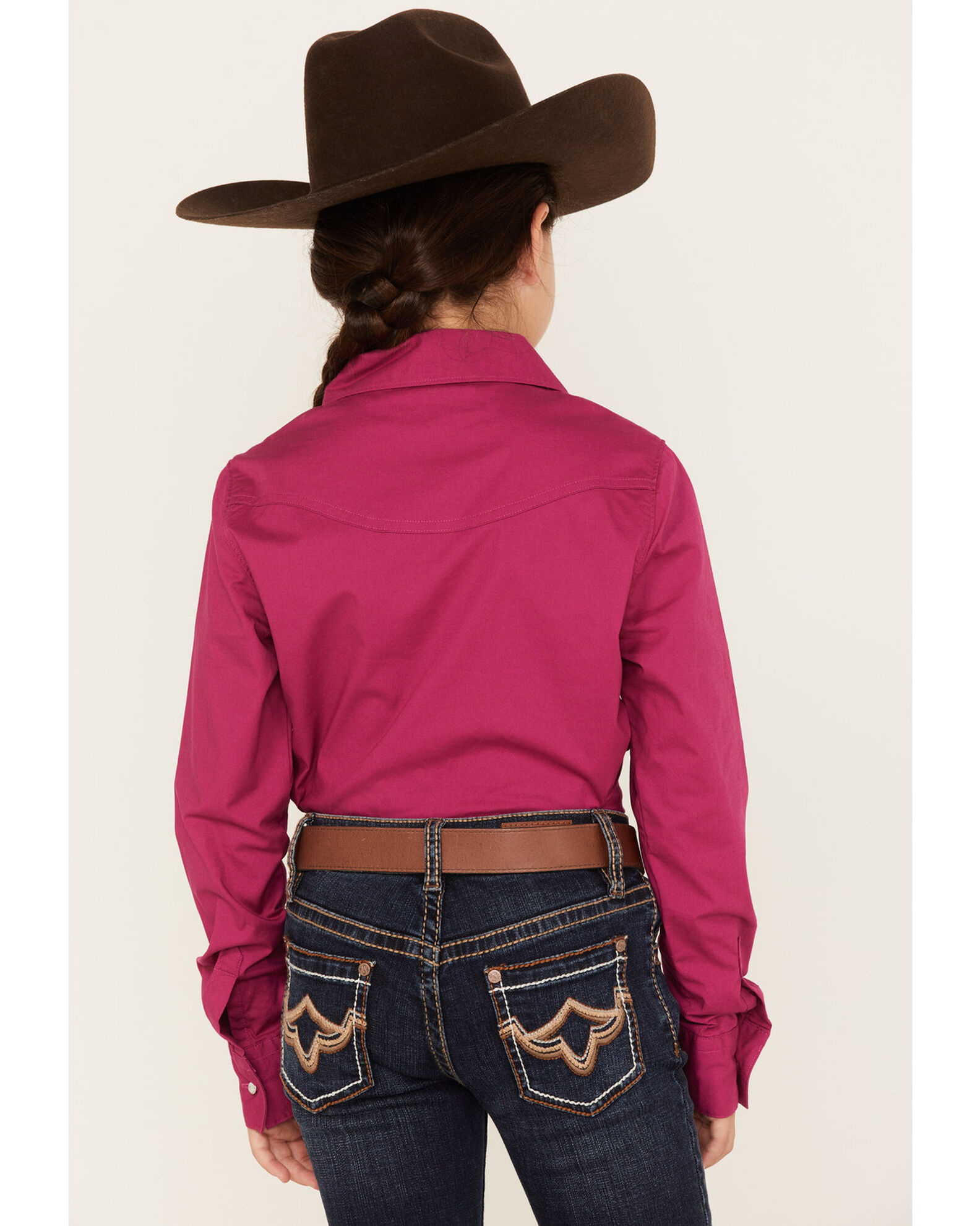 Product Name: Shyanne Girls' Rhinestone Long Sleeve Western Button-Down ...