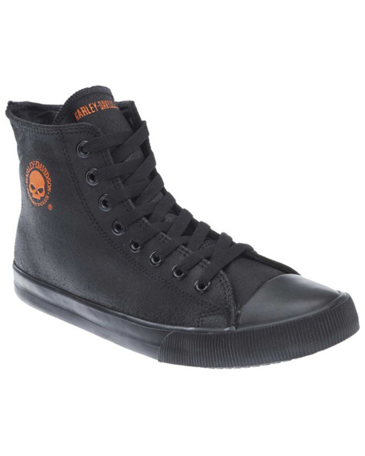 Harley Davidson Men's Baxter Hi-Cut Casual Sneakers, Black, hi-res