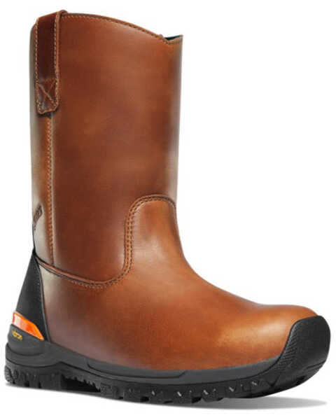 Danner Men's 10" Stronghold Wellington Work Boots - Composite Toe , Brown, hi-res