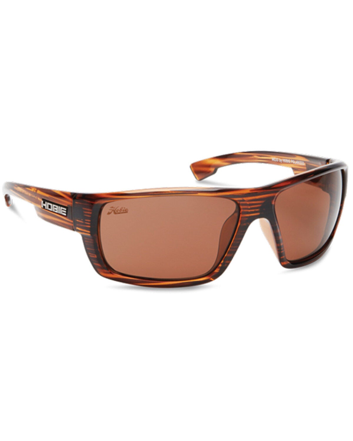 Hobie Mojo Float Shiny Brown & Copper Wood Grain Polarized Sunglasses, Brown, hi-res