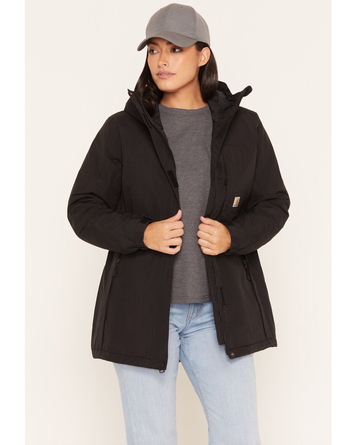 Carhartt Women's Rainer Coat, Black, hi-res