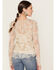 Shyanne Women's Two Tone Lace Layering Top, Sand, hi-res