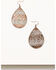 Image #1 - Shyanne Women's Bronze Southwestern Motif Teardrop Chandelier Earrings , Rust Copper, hi-res