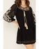 Image #3 - Shyanne Women's Gauze Embroidered Mini Dress, Black, hi-res