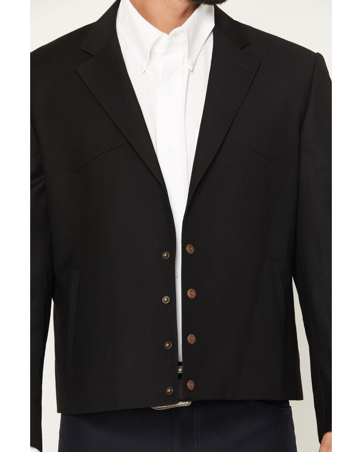 Image #3 - Cody James Black 1978™ Men's Solid Snap Cropped Sportcoat, Black, hi-res