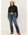 Image #1 - Ariat Women's Dark Wash Ella Bootcut Denim Jeans - Plus, Dark Wash, hi-res