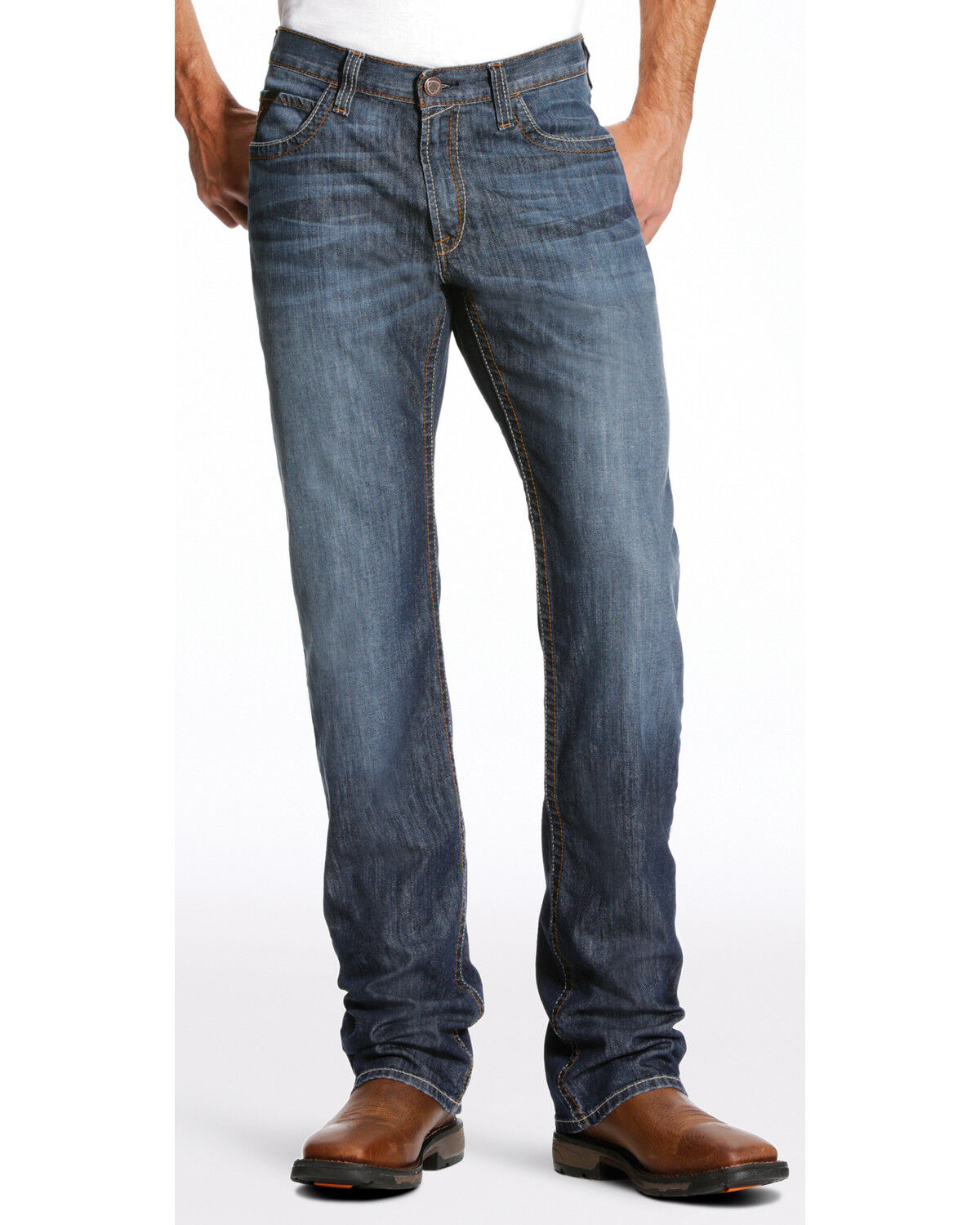 Image #2 - Ariat Men's FR M4 Inherent Basic Low Rise Bootcut Jeans - Big, , hi-res