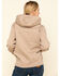 Image #2 - Ariat Women's Dark Oatmeal Heather Rebar Skill Set Zip Hooded Pullover, , hi-res