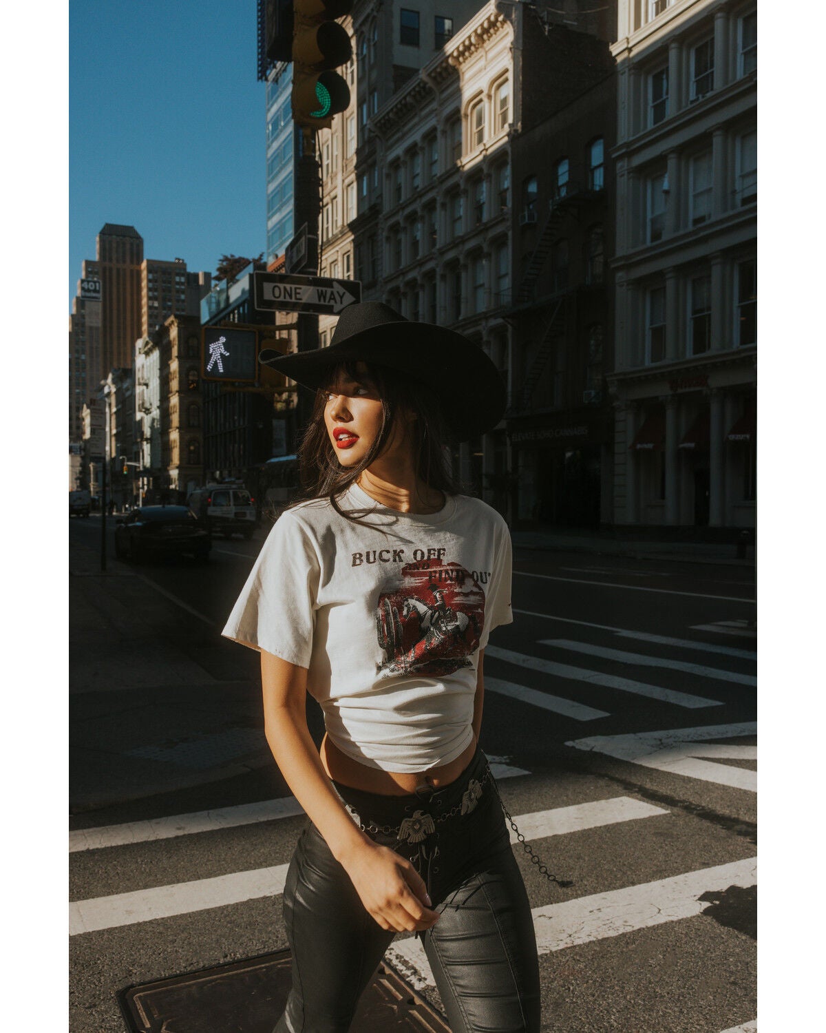 Idyllwind Women's Buck Off and Find Out Short Sleeve Graphic Tee, Ivory, hi-res