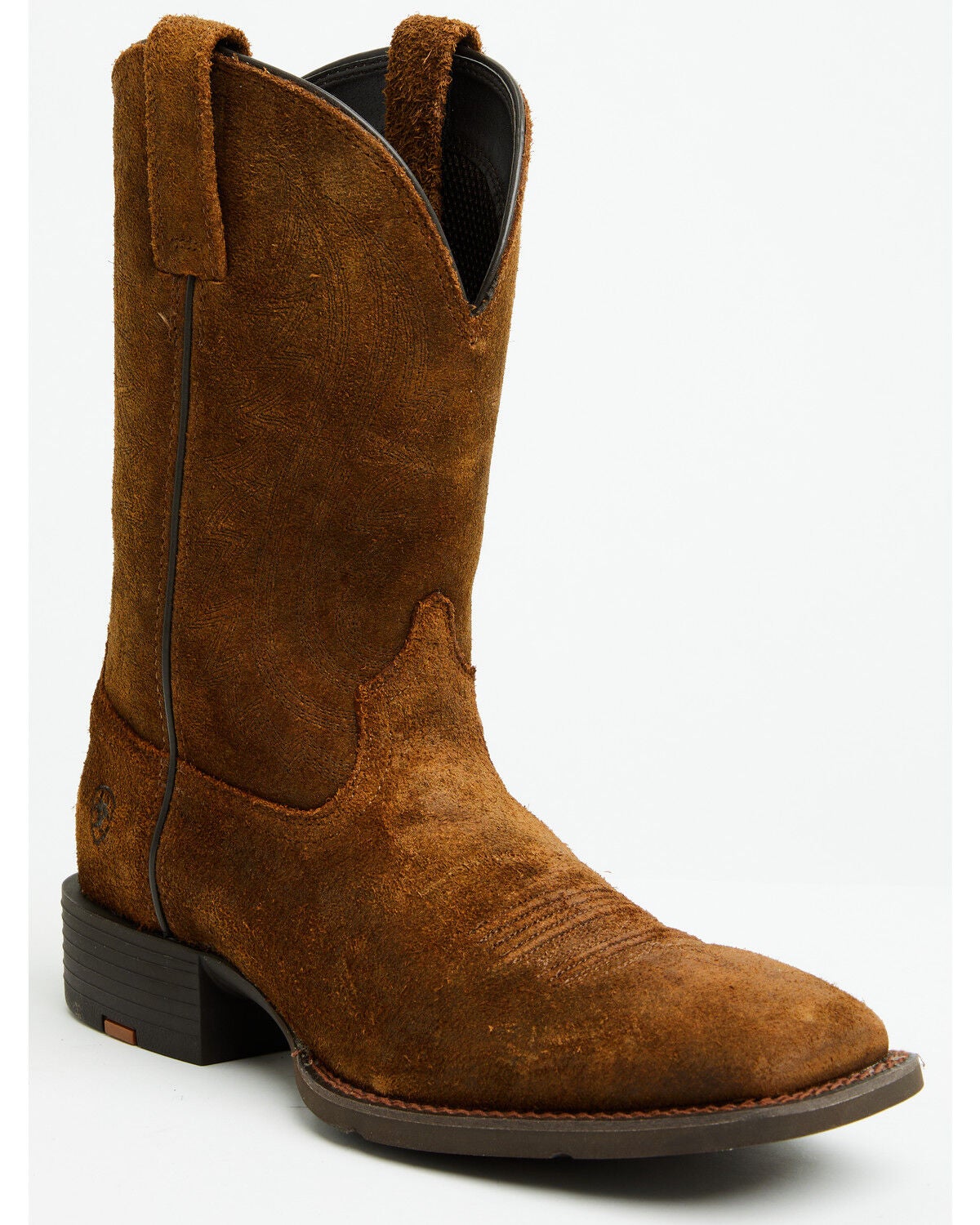 Ariat Men's Sport Big Country Roughout Performance Western Boots - Broad Square Toe, Brown, hi-res