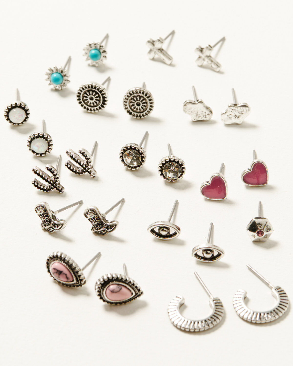 Image #1 - Shyanne Women's Western Inspired Stud Set, Pink, hi-res