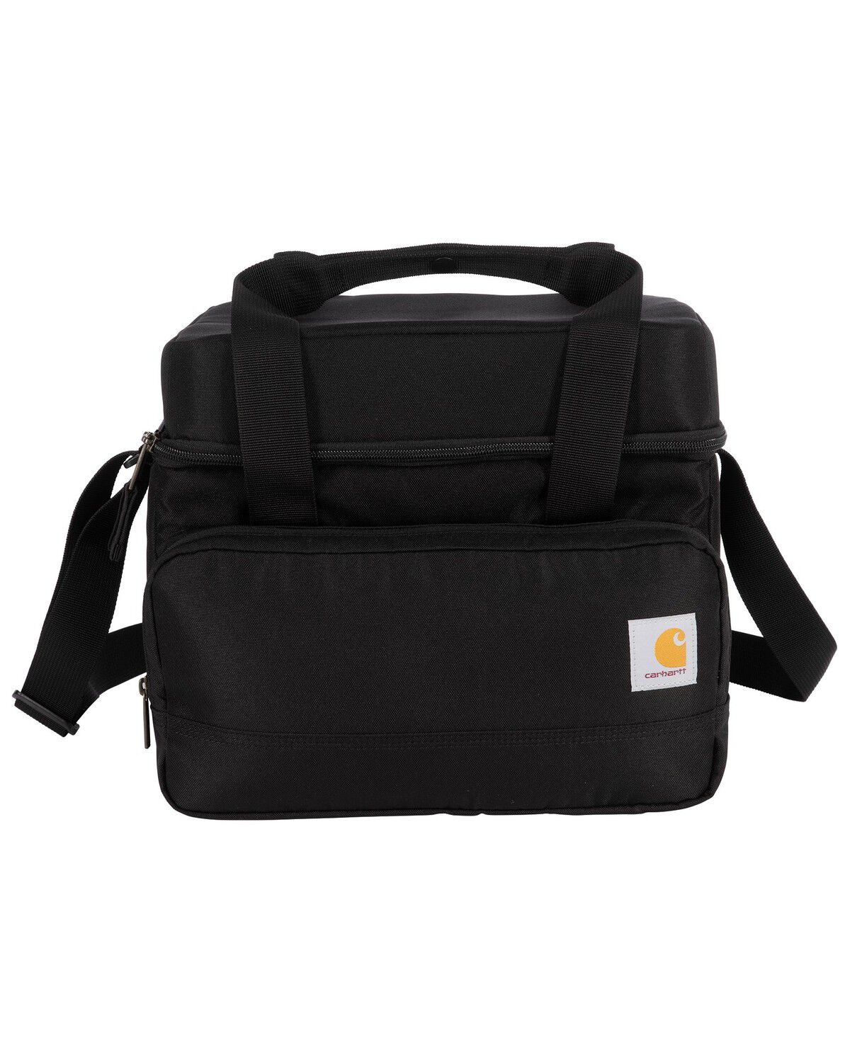Image #1 - Carhartt Insulated 18 Can Two Compartment Cooler, Black, hi-res