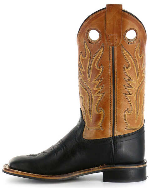 Image #3 - Cody James® Children's Square Toe Western Boots, Black, hi-res