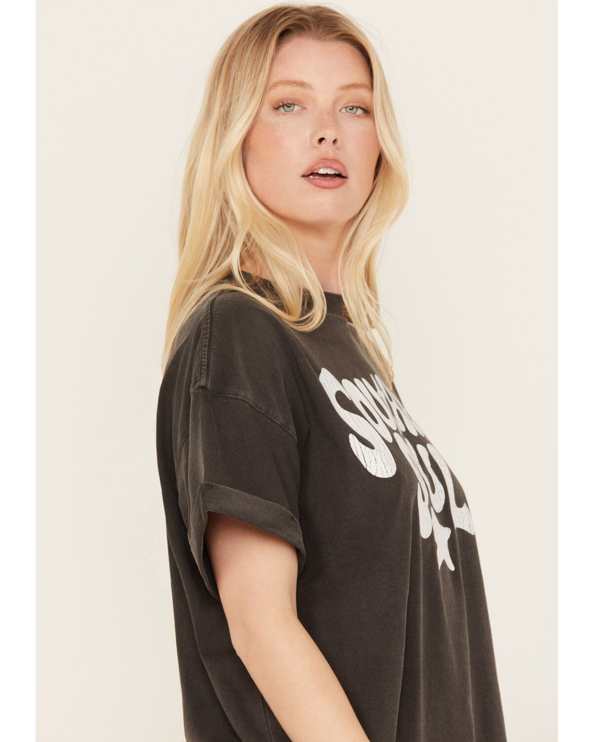 Image #2 - Girl Dangerous Women's Southern Soul Boyfriend Graphic Tee, Black, hi-res