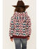 Image #4 - Shyanne Girls' Fuzzy Sherpa Southwestern Print Pullover, Ivory, hi-res