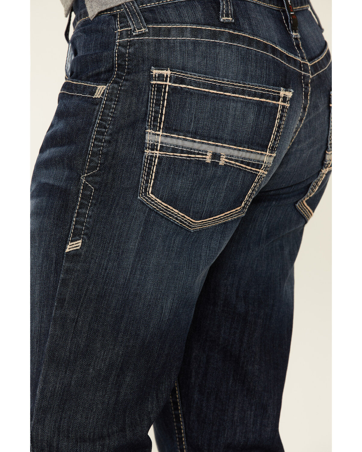 Image #4 - Ariat Men's FR M5 Billings Duralight Stretch Coltrane Straight Leg Work Jeans, Indigo, hi-res