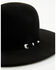 Image #2 - Resistol Midnight 6X Felt Cowboy Hat, Black, hi-res