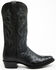 Image #2 - EL Dorado Men's Full Quill Ostrich Exotic Western Boots - Round Toe, Black, hi-res