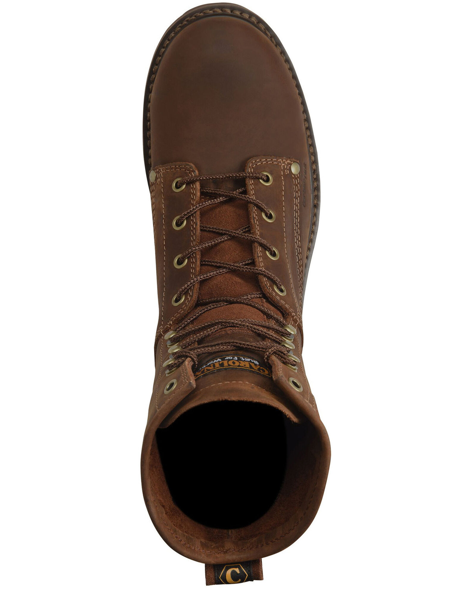 Unlined work boots top