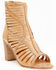 Diba True Women's Pebble Open Toe Boots - Round Toe, Pecan, hi-res