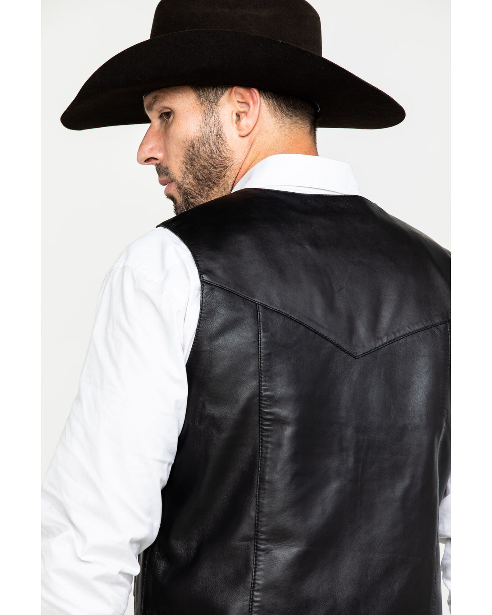 Image #5 - Liberty Wear Men's Jackson Lambskin Leather Vest - Big, Black, hi-res