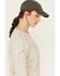 Image #3 - Ariat Women's FR Stretch Logo Long Sleeve Work Tee, Brown, hi-res