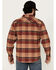 Image #4 - Brixton Men's Bowery Heavyweight Plaid Print Long Sleeve Snap Stretch Flannel Shirt, Grey, hi-res