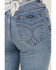 Image #4 - Rolla's Women's Boot Barn Exclusive Salty Medium Wash High Rise Duster Bootcut Stretch Denim Jeans, Medium Wash, hi-res