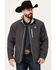 Image #1 - Cinch Men's Concealed Carry Softshell Jacket, Grey, hi-res