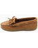 Minnetonka Women's Moosehide Fringed Kitty Shoes - Moc Toe, Natural, hi-res