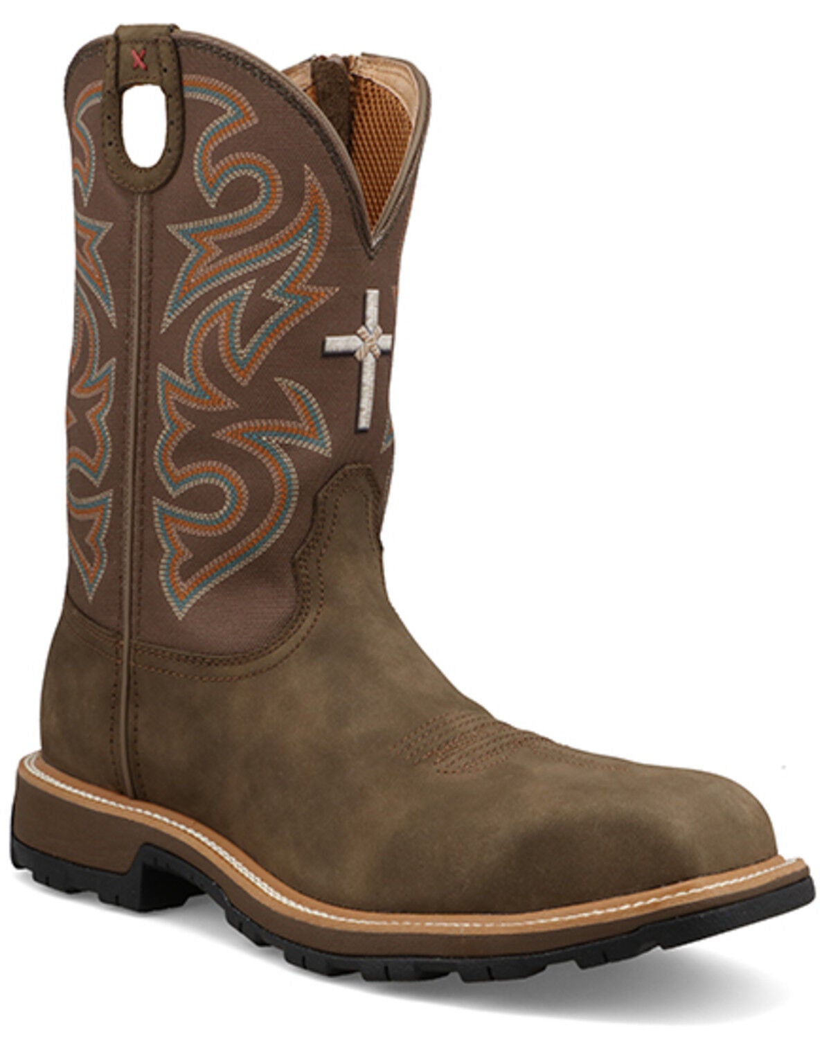 Twisted X Men's 11" UltraLite X&trade; Work Boots - Nano Composite Toe, Taupe, hi-res