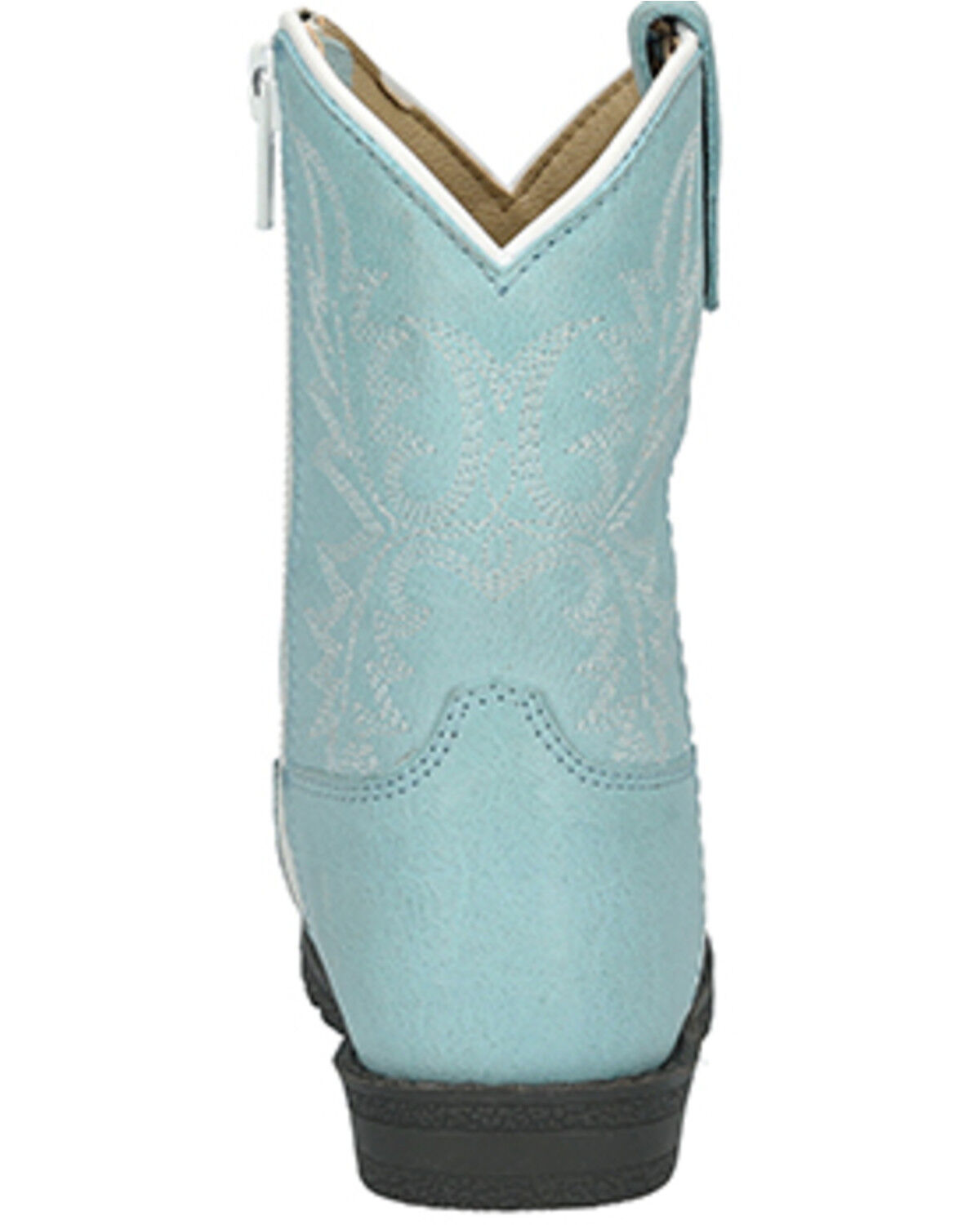 Image #4 - Smoky Mountain Toddler Girls' Hopalong Western Boots - Round Toe, Light Blue, hi-res
