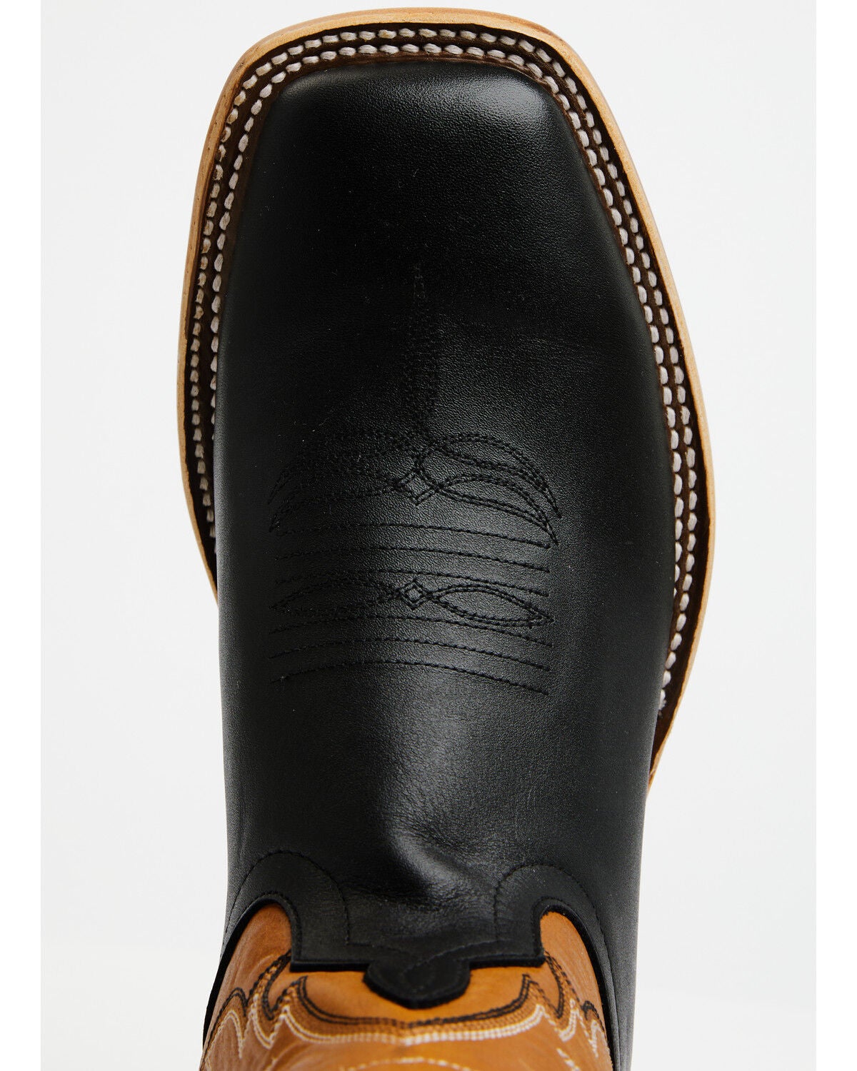 Image #6 - Horse Power Men's Western Boots - Broad Square Toe, Black, hi-res