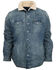 STS Ranchwear Men's Clifdale Denim Sherpa Denim Jacket , Navy, hi-res