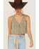 Image #2 - Shyanne Women's Marled Button-Front Cropped Sweater Vest, Dark Green, hi-res