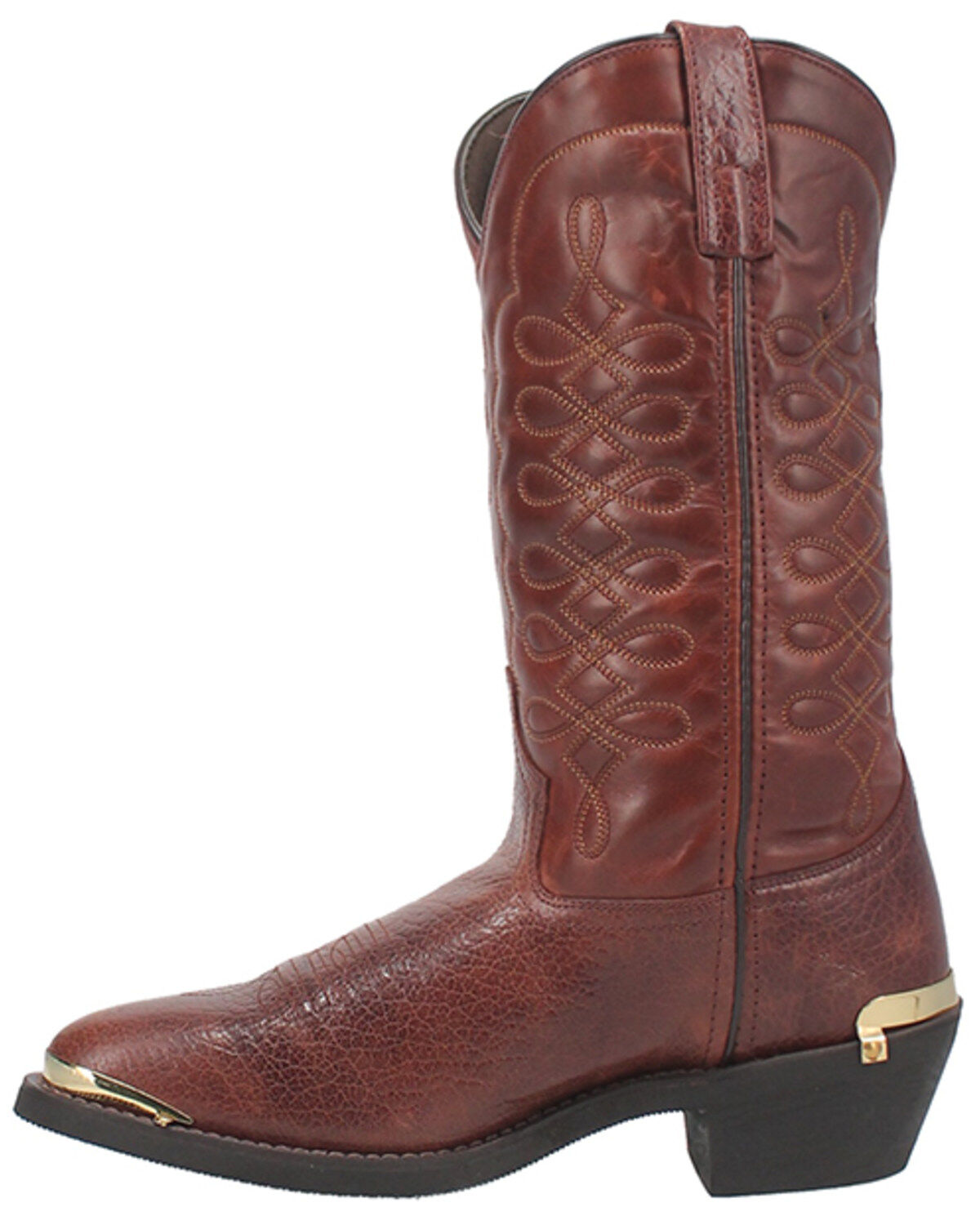 Image #3 - Laredo Men's 12" Western Boots - Round Toe, Russett, hi-res