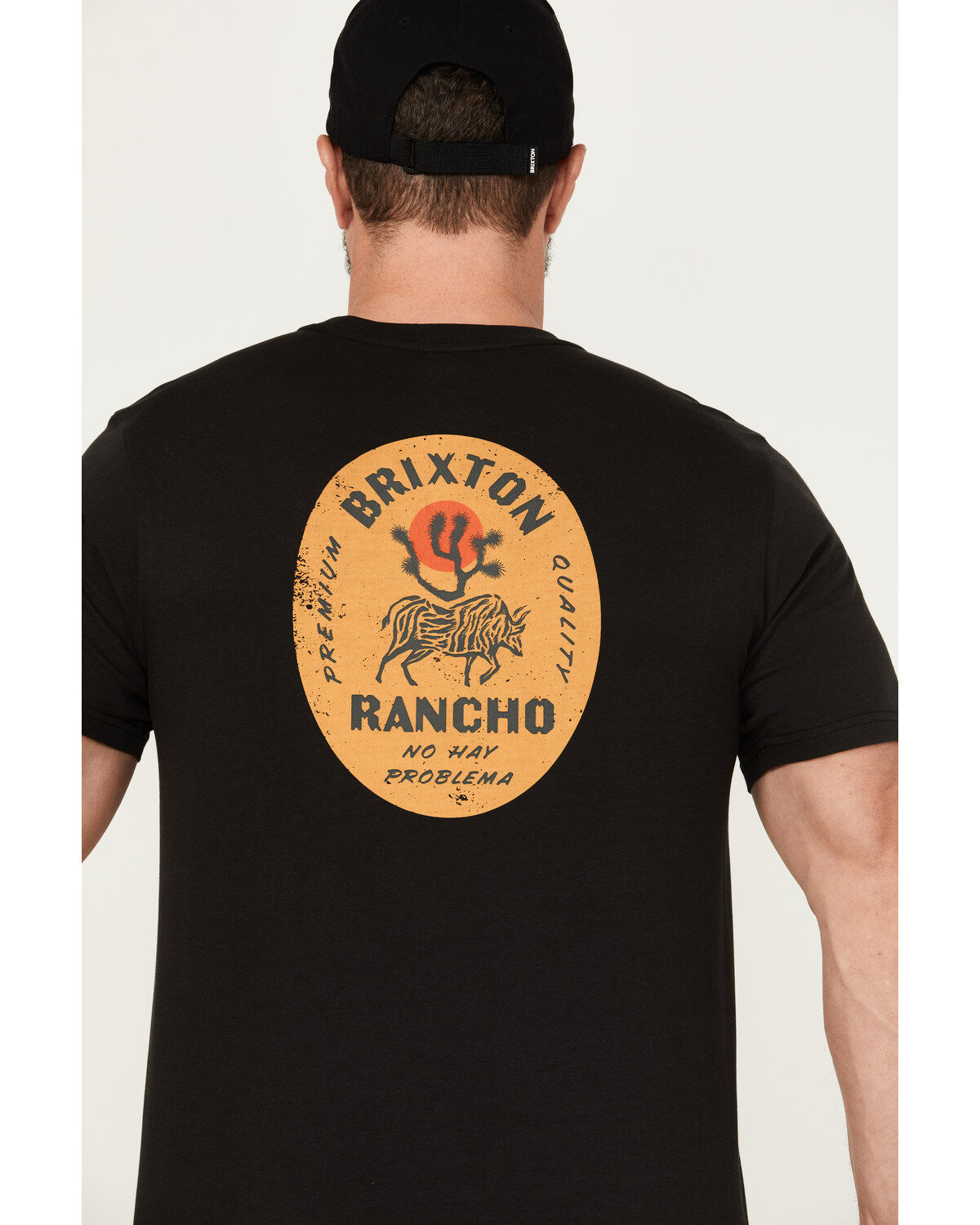 Image #4 - Brixton Men's Rancho Short Sleeve Graphic T-Shirt, Black, hi-res