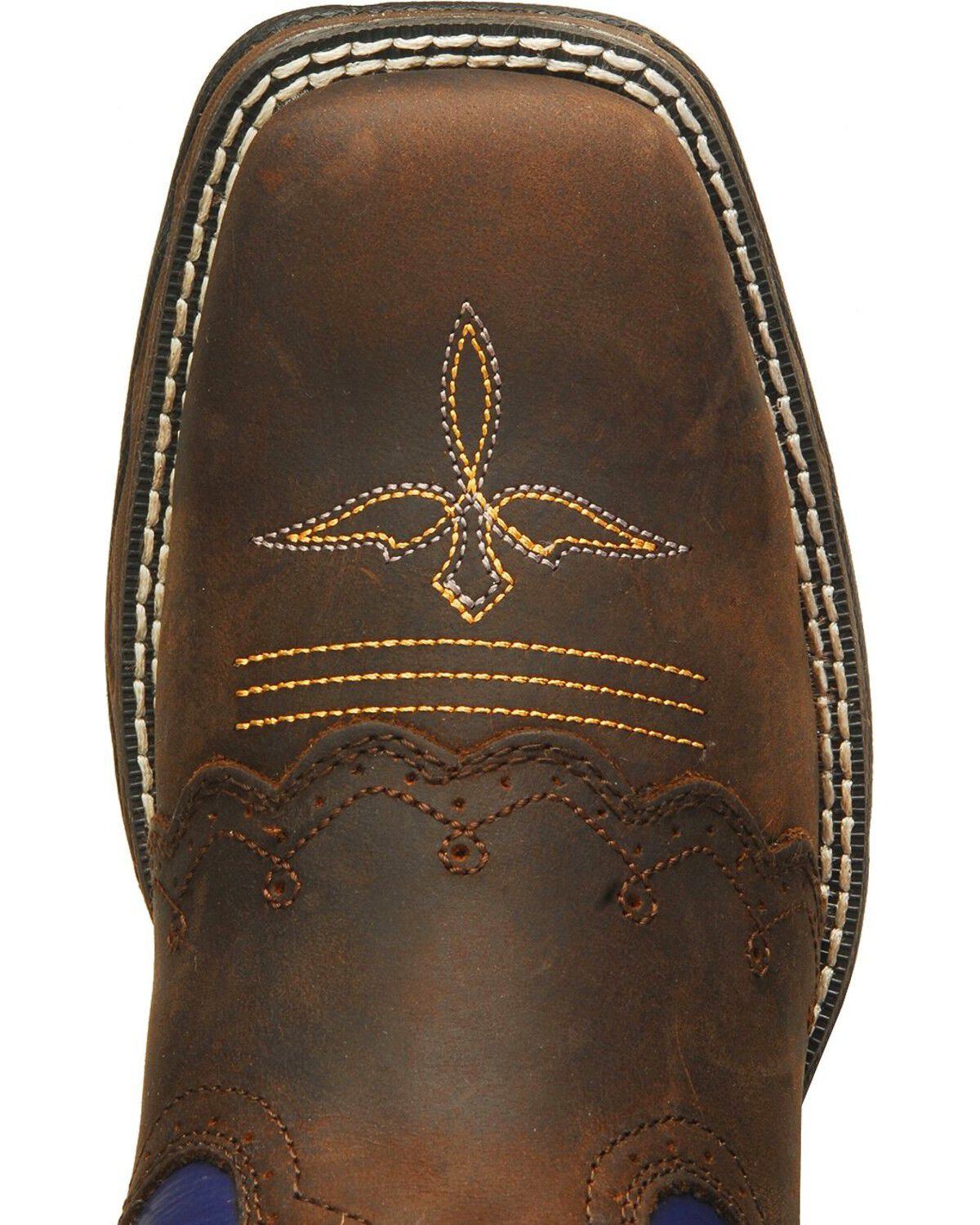 Image #6 - Durango Twilight 'N Lace Rebel Cowgirl Boots - Square Toe, Distressed, hi-res