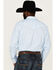 Cody James Men's Avenue Tonal Floral Print Long Sleeve Snap Western Shirt , Blue, hi-res